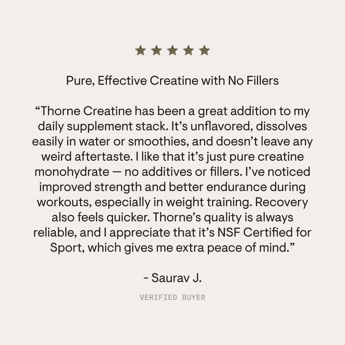 THORNE Creatine, Micronized Creatine Monohydrate Powder